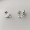 Clip para Oreja con Bobina de Mosquito Integrada Ajustable Sin Perforación, Accesorios para Pendientes Indoloros de Material de Cobre Semi-Terminado para Bricolaje
