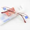 Novo estilo de óculos de leitura moda feminina óculos de flor de metal meia armação anti-luz azul óculos de leitura atacado