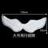 Decoração de Costas com Asas de Anjo Penas Brancas Adereços de Anjo Fantasia Cosplay de Halloween Infantil Adereços para Meninas Fantasias Pequenas