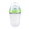 Biberón de silicona antiflatulencia para recién nacidos, de boca ancha, de 160 ml y 250 ml, antivómitos.