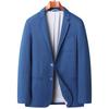 Traje pequeño de algodón para primavera y otoño 2024 Traje casual para hombre Algodón elástico transpirable Traje casual individual Chaqueta delgada y moderna