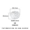 Plata Pura 999 Plata Lisa China Galvanizada Patrón Pequeña Margarita Separador Separador DIY Pulsera de Cristal Pulsera Juguete Cuentas Separadoras