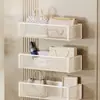 Estante de Almacenamiento Magnético Detrás de la Puerta, Caja de Almacenamiento para Pañuelos y Servilletas, Dispensador de Pañuelos Montado en la Pared, Cesta de Almacenamiento para Bolsas y Llaves para Entrada Sin Taladro