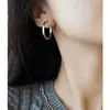 Aretes de Aro Franceses 2025 Nuevos Aretes Populares Diseño de Nicho Aretes de Aro Lisos Aretes Aretes de Mujer de Alta Gama
