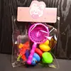 Juego de Juguetes de Baño para Bebé, Pato Amarillo Chirriante, Animales Marinos Simulados de Goma Suave Juguetes de Agua Venta al por Mayor