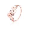 Nuevo Anillo de Acero de Titanio Oro Rosa Texto Romano Moda para Mujer Hueco Simple Atmosférico Anillo de Pareja Venta al por Mayor