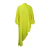 D239 Amazon 2024 Verano Europeo y Americano Gasa Irregular Moda Comercio Exterior Talla Grande Vestido Holgado para Mujer Europeo y Americano