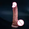 Amazon Transfronterizo Simulación Silicona Dildo Manual Suave Realista Pene Falso Masturbador Femenino Productos Divertidos