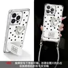 Funda 3D de Lunares con Forma de Corazón Adecuada para Funda de Teléfono Apple 17 Pro Max iPhone 15 con Correa para Cuatro Esquinas y Soporte para iPhone 16, Estilo para Mujer