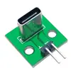Placa adaptadora de cabezal hembra TYPE-C vertical 6p, conector base hembra con placa de circuito impreso, placa de prueba de línea/placa de circuito PCB