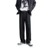 Pantalones de Traje de Caída Simple Estilo Hong Kong 2026 Primavera Otoño Moda Diaria Viaje de Negocios Ligero Moda Tendencia para Hombres