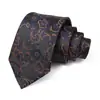 Corbata Negra de Lujo para Hombre, Corbata de Color Sólido de 8 cm, Corbata con Logo Personalizado para Hombres