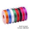 Pulsera de hilo de cristal de color, cuentas de hilo elástico, pulsera, collar, cuerda elástica, pulsera hecha a mano, material de joyería