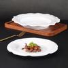 Plato de melamina A5, disco de plástico blanco, vajilla comercial de imitación de porcelana, plato para restaurante de hotel, plato caliente para restaurante, plato frío