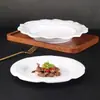Plato de melamina disco de plástico blanco vajilla comercial de imitación porcelana plato de hotel restaurante plato para restaurante plato para olla caliente