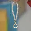 Corrente curta de pérola de vidro Pingente decorativo DIY Corrente de bolsa Corrente de pulso Presente Pingente de pérola para celular Fio de aço