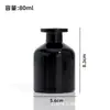 Botella de Aromaterapia de Vidrio de Colores Botella Vacía Botella Volátil de Ratán sin Fuego Botella de Aceite Esencial de Aromaterapia para Hotel Adornos para Baño