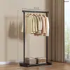 Simple tendedero de pie para secar ropa para uso en interiores en casa, tendedero móvil para dormitorio, residencia estudiantil, perchero de barra para colgar ropa, perchero para balcón