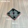 Accesorios de perfil de aluminio, placa de cubierta de extremo, tubo cuadrado, tapón cuadrado, cubierta de plástico decorativa negra, sello de nailon, venta al por mayor