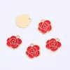 Zapatillas de Aleación Rosas Florales Estilo Europeo y Americano Transfronterizas Bordado Ropa Chica Goteo de Aceite Retro Accesorios de Borla Joyería Colgante