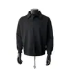 Sudadera gris oscuro con cuello para hombre, estilo primavera y otoño, camiseta base de manga larga de capa interior de alta gama, top retro americano con solapa
