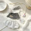Ropa para Muñeca de 10 cm Muñeco de Juguete Lindo Vestido Rayado para Muñeca Colgante de Muñeca Mini Atuendo Ropa para Muñeca de Algodón Venta al por Mayor