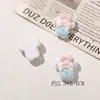 Nuevo Parche de Conejita de Resina Flotada Estilo Dibujo Animado Lindo Mini Accesorios para Funda de Teléfono Hecha a Mano DIY Bolsa de Zapatos