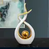 Novo Estilo Chinês de Alto Nível Enfeites de Boas-Vindas para Casa Sala de Estar Entrada Adega Armário de TV Artesanato Decorativo de Cerâmica de Alto Nível