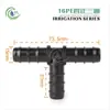 162025PE Accesorios para Tuberías Conector Recto de Barbilla Codo Tapa de Tesca Rosca Macho Bypass Aspersor Micro Riego por Goteo Accesorios