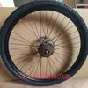 Conjunto Completo de Acessórios para Roda Traseira de Bicicleta, Incluindo Pneus, Aros, Montagem de Conversão de Freio V-Brake para Freio a Disco, Roda Traseira de Mountain Bike
