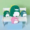 Parche de Goma Blanda de PVC Accesorios para Bricolaje del Hogar Pegatinas para Refrigerador Dibujos Animados Lindo Dinosaurio Funda para Teléfono Accesorios para Bolsos