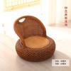 Sillón de ratán para balcón, con respaldo individual, tejido de tres piezas, moderno y sencillo, pequeño.