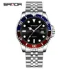 Popular 1099 Correa de Acero Nueva Pantalla Digital Formato Calendario Reloj de Cuarzo para Hombre Reloj Simple Elegante para Hombre Fabricante