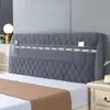 Funda de Cabecero de Tela de Cobertura Total Estilo Nórdico Protector de Cabecero Funda de Cabecero de Madera Funda de Cabecero Acolchada Elástica Suave