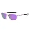 Gafas de Sol Sin Marco con Incrustaciones de Diamantes de Moda Transfronteriza para Mujer, Gafas Polarizadas Coloridas de Gama Alta para Exteriores, Conducir y Pescar