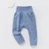 Calça de Veludo para Bebê Cintura Alta Proteção da Barriga Calça Quente para Bebê Calça Longa Meninas Meninos Usam Calça de Bumbum Grande Calças de Primavera e Outono