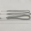 Colar de Pérolas de Cristal Zhen Duoma para Mulheres, Estilo Ni Ni, Corrente de Suéter Cinza de Luxo Discreto de Nicho, Colar Pequeno de Pérolas de Arroz para Clavícula