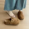 Sandalias de mujer sin cordones con diseño interior que aumenta la altura, adecuadas para usar al aire libre, nueva colección primavera 2026, suela gruesa, fáciles de poner, estilo Birkenstock