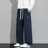 Pantalones Deportivos Casuales de Algodón Estilo Chino Novedad Otoño 2026 para Hombre, Pantalones Anchos Rectos Holgados para Adolescentes en Primavera y Otoño
