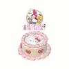 25 Piezas Más Vendidas Dibujo Animado Gato Hellokitty Decoración de Cumpleaños Fiesta Festiva Infantil Tarjeta para Insertar en Pastel Venta al por Mayor