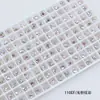 Rinestones para Uñas Dongzhou Corazón de Melocotón 5.5MM Base Puntiaguda Rinestones de Vidrio de Forma de Corazón de Colores Accesorios para Joyería DIY Decoración de Uñas Rinestones