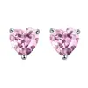 Aretes y pernos plateados simples y elegantes para mujer estilo coreano, accesorios para orejas versátiles y únicos en forma de corazón, venta al por mayor desde el fabricante