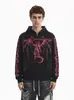 Cardigan con Capucha de Hueso de Dragón y Remaches Demoníacos Estilo Oscuro Americano Otoño 2026 Sudadera Casual con Diseño Único Chaqueta de Manga Larga