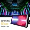 Barra de Luz Estroboscópica LED de 96+8 Segmentos Transfronteiriça Matriz de Luz RGB para Sala de Transmissão ao Vivo