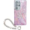 Funda para Teléfono Móvil IMD Electroplateada con Lazo Grande Adecuada para Apple 16E Película para Lente 15 Pulsera 14/13 Gama Alta 16Pro