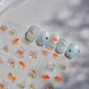 Tomoni Nail Art Jelly Shell Light Ins Verão Peixinho Dourado Estrela do Mar Fofa Estilo Coreano Adesivos de Unha