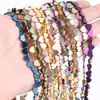Perforaciones Horizontales Galvanizadas Transfronterizas, Varios Accesorios de Materiales DIY de Piedra Biliar de Colores Vivos en Forma de Corazón, Accesorios para el Cabello, Pulseras, Productos Semi-Terminados al por Mayor