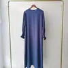 Suministrado directamente por el fabricante, el nuevo vestido largo de talla grande para mujer de Yiduoduo es un vestido dulce y fresco, fruncido, de color liso 23591 #