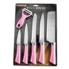 Novo Conjunto de Utensílios de Cozinha com Cartão de Sucção Padrão Martelo Faca Blister Conjunto de Seis Peças Utensílios de Cozinha de Aço Inoxidável Cabo Ferradura Padrão Martelo Conjunto de Seis Peças