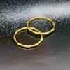 Anillo Sencillo de Acero con Junta de Bambú Dorado Estilo Coreano Aowello Anillo para el Dedo del Pie de Moda Círculo de Nueve Secciones Liderando la Tendencia Joyería de Lujo Ligero para Niñas